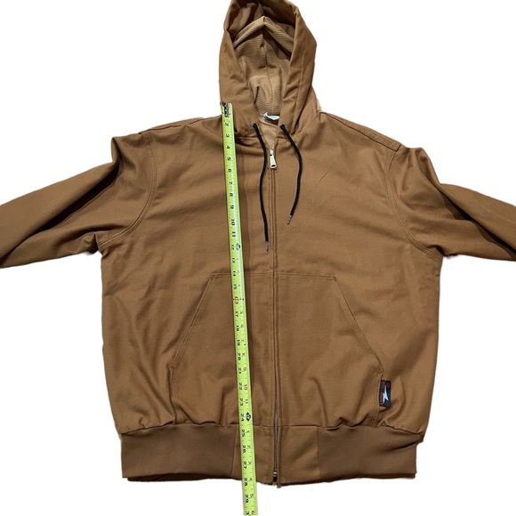 Vintage Union Line Mens Canvas Shop Hoodie Work Wear Jacket sz L Union Made USA - Picture 5 of 8